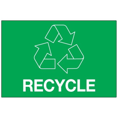 Bsc Preferred 2 x 3'' Green Rectangle ''Recycle'' BUY00021162